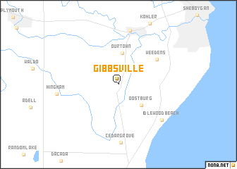 map of Gibbsville