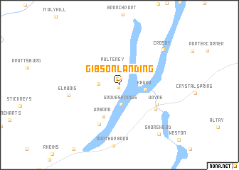 map of Gibson Landing