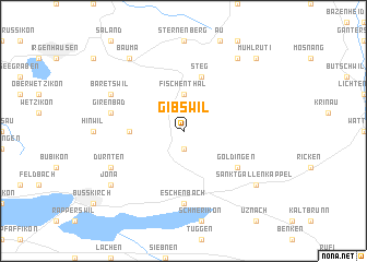 map of Gibswil