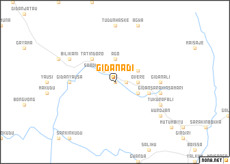 map of Gidan Adi