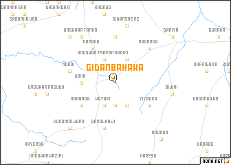 map of Gidan Bahawa