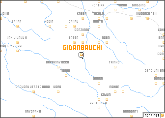 map of Gidan Bauchi