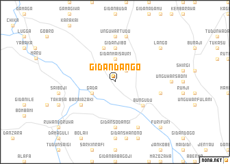 map of Gidan Dango