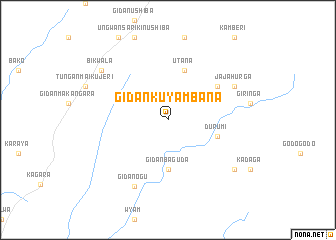 map of Gidan Kuyambana