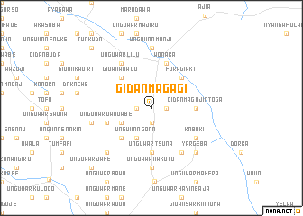 map of Gidan Magagi