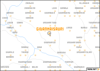 map of Gidan Mai Sauri