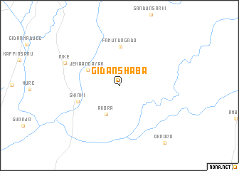 map of Gidan Shaba