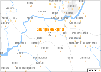 map of Gidan Shekaro