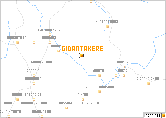map of Gidan Takere