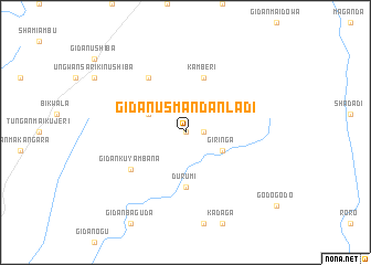 map of Gidan Usman Danladi