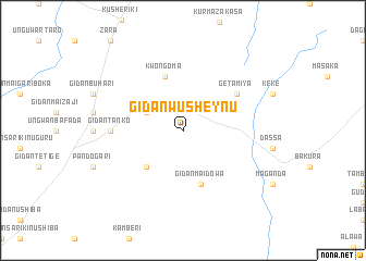 map of Gidan Wusheynu