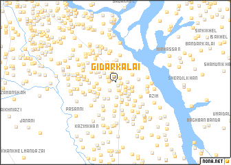 map of Gidar Kalai