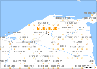 map of Giddendorf