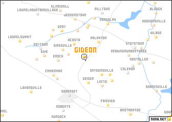 map of Gideon