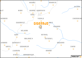 map of Gīderajo