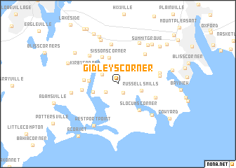 map of Gidleys Corner