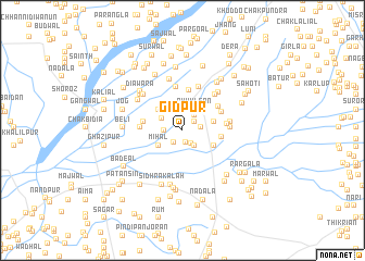 map of Gidpur