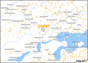 map of Gīdrān