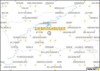 map of Giebringhausen