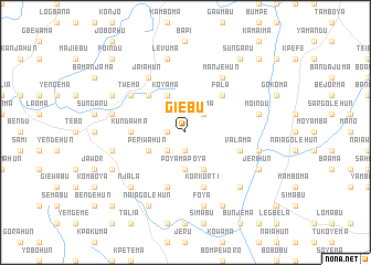 map of Giebu