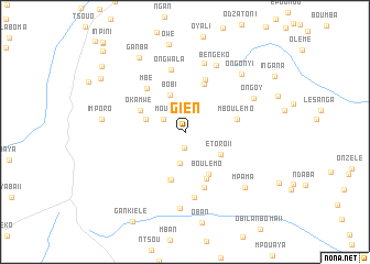 map of Gien