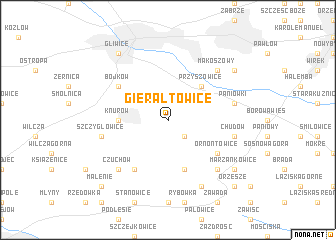map of Gierałtowice