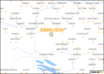 map of Giereliszki