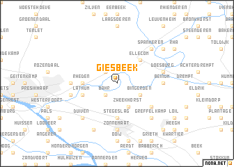 map of Giesbeek