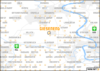 map of Giesenend