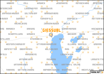 map of Gießübl