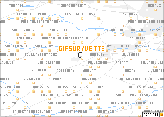 map of Gif-sur-Yvette