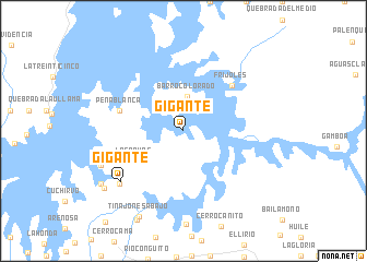 map of Gigante