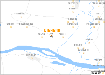 map of Gighera
