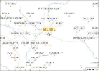 map of Gignac