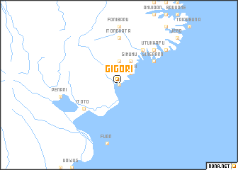 map of Gigori