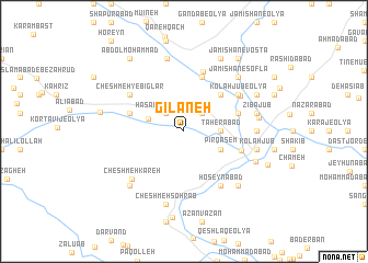 map of Gīlāneh