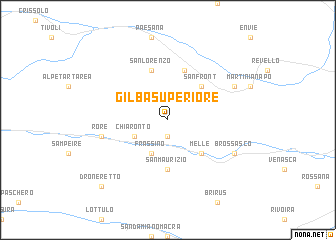 map of Gilba Superiore