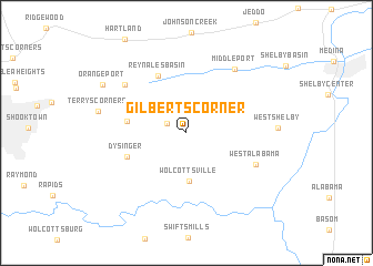 map of Gilberts Corner