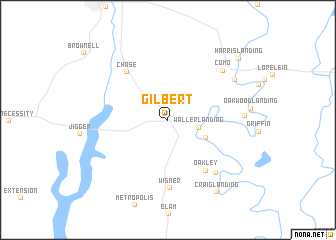map of Gilbert