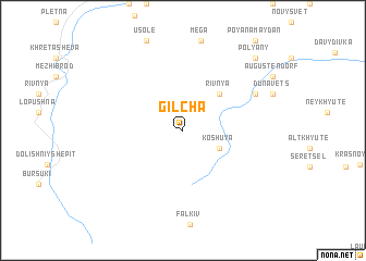 map of Gilʼcha