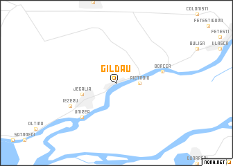 map of Gîldău