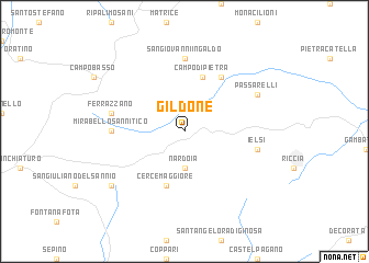 map of Gildone