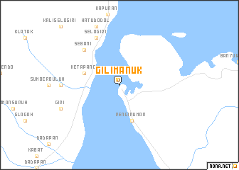 map of Gilimanuk