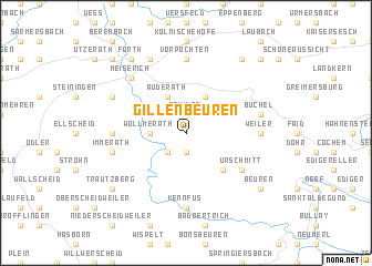 map of Gillenbeuren