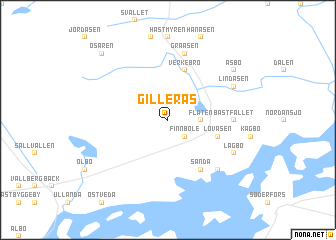 map of Gillerås