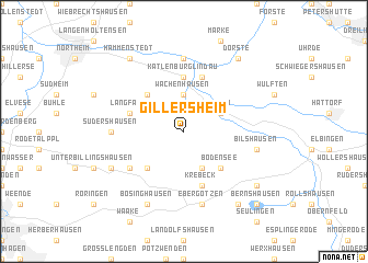 map of Gillersheim