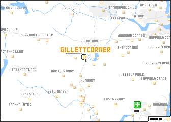 map of Gillett Corner