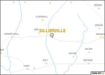 map of Gillionville
