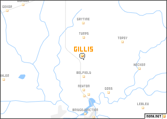 map of Gillis