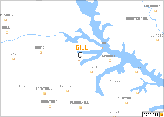 map of Gill